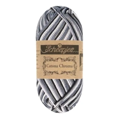 Image of Scheepjes Catona Chroma Collection 021 Dusk 100% Mercerised Cotton Crocheting and Knitting Yarn 1x50g