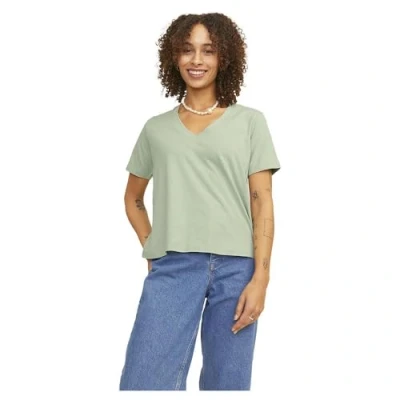 Image of JJXX Women&#039;s Jxannie Reg Vneck SS Tee JRS T Shirt, Green, S