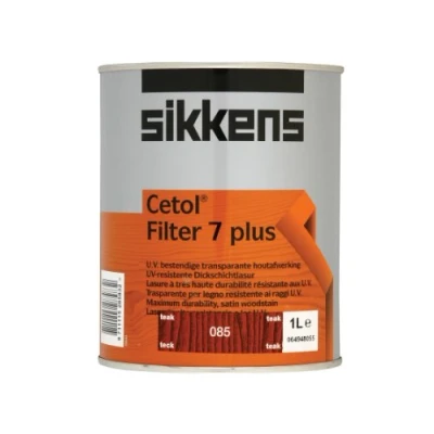Image of Sikkens SIKCF7PT 1L Cetol Filter 7 Plus Translucent Woodstain Teak