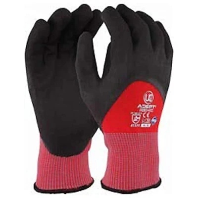 Image of UCI Adept NFT® KC Nitrile Palm Coated Gloves Red Large 9 1 Pair