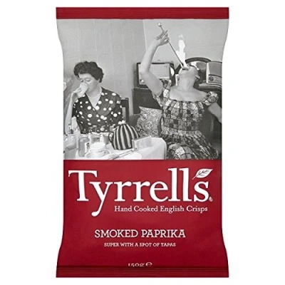 Image of Tyrrells Smoked Paprika Crisps 150g Pack of 2
