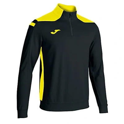 Image of Joma Championship VI Pullover Hoodie Black yellow