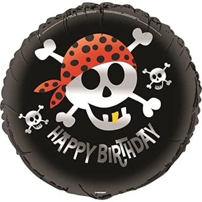 Image of Unique Party 40507 18&quot; Foil Pirate Helium Balloon