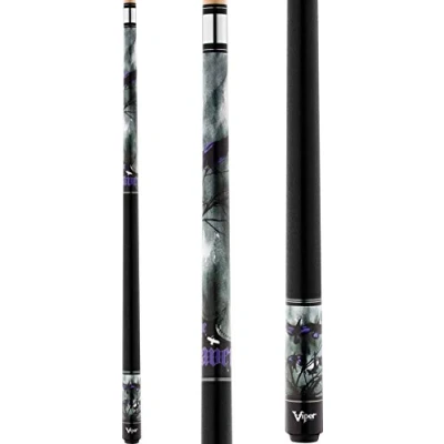 Image of Viper by GLD Products Underground 58&quot; 2 Piece Billiard/Pool Cue, The Raven, 18 Ounce, Black