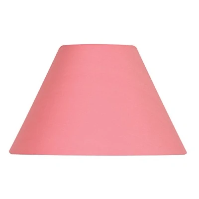 Image of Oaks Lighting S501/12 SM Cotton Coolie Shade, 12 inch, Salmon, Fabric