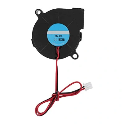 Image of DC Blower Fan, 50*50*15mm Turbo Fan Cooling for 3D Printer DIY Accessories, 0.18A, Mini Quiet Printer, 12V / 24V Turbine High Speed(12V)