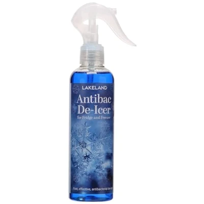 Image of Lakeland Antibacterial Fridge &amp; Freezer De Icer Spray 250ml Speeds Up Clearing Ice Fragrance Free