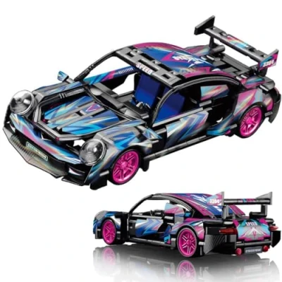 Image of KeKeDuo Racing Car Model Building Set, 540Pcs Supercar Engineering Toy, 1:18 Scale Collectible Iconic Sports Vehicle Construction Kit for Adults &amp; Teens