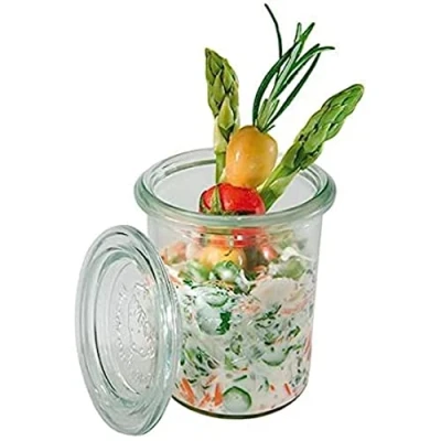 Image of APS GH388 Weck Glasses, 160 mL ca., Ø 6 cm, Height 8 Small (Pack of 24)