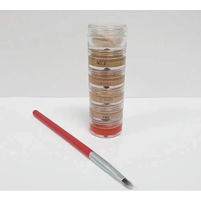 Image of Veil Cover Cream Veins Concealer &amp; Colour Corrector Stack with Setting powder Brush (Medium)