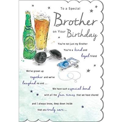 Image of Regal Publishing Birthday Card Brother 9 x 6 inches, C80541