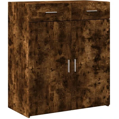 Image of vidaXL Sideboard Smoked Oak 80x42.5x93 cm Engineered Wood
