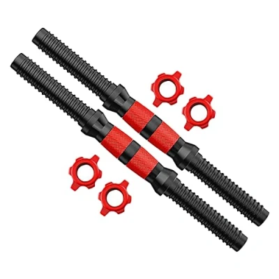 Image of Perfeclan 1 inch Standard Threaded Dumbbell Bar Handle with Locks Sets, 40cm
