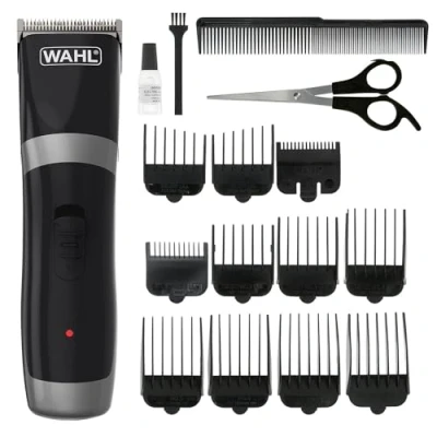 Image of Wahl Cord/Cordless Hair Clipper, Gifts for Him, Rechargeable Cordless Clippers, Clipper Kit Men, Rinseable Blades, Home Cutting, Clippers with Guide Combs