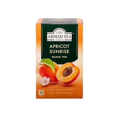 Image of Ahmad Tea Apricot Fruit Black 20 Teabag Sachets
