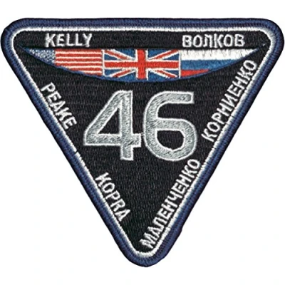 Image of Klicnow International Space Station Expedition 46 Embroidered Patch 11.5cm x 10cm