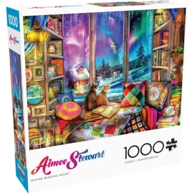 Image of Buffalo Games Aimee Stewart Winter Reading Nook 1000 Piece Jigsaw Puzzle