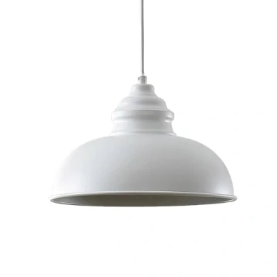 Image of Lindby Cliona hanging light, matt white