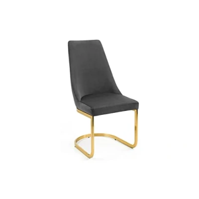 Image of Julian Bowen Set Of 2 Vittoria Cantilever Dining Chairs,Grey