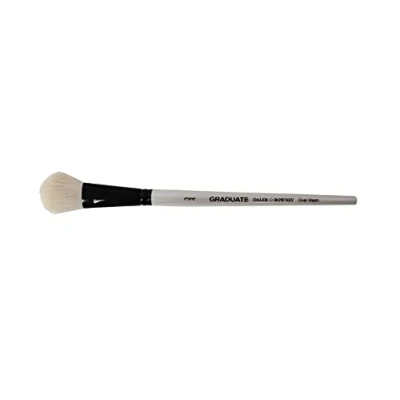 Image of Daler Rowney 212152075 Size 3/4 Graduate White Goat Oval Wash Brush