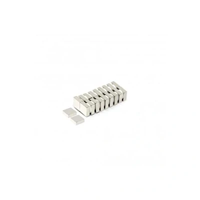 Image of N42 Neodymium Square Magnet 1/2 in. x 3/16 thick 9.39lbs Pull (Pack of 5)