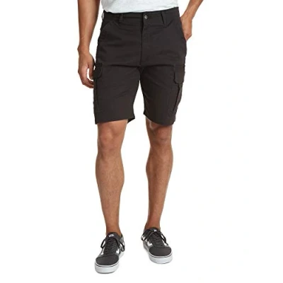 Image of Wrangler Authentics Men&#039;s Classic Cargo Stretch Short, Black Twill, 38