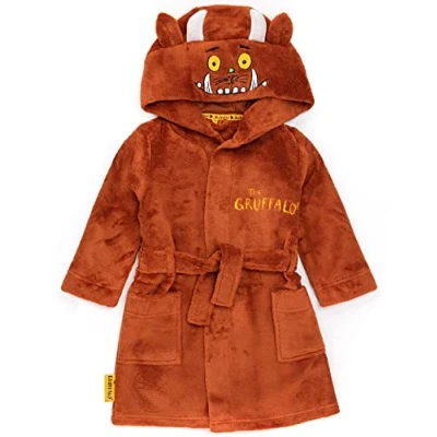 Image of The Gruffalo Dressing Gown Child Kids Boys Girls Character Cosplay Hood Pjs robe Childrens Book Illustrations Bath Merchandise 18 24 Months