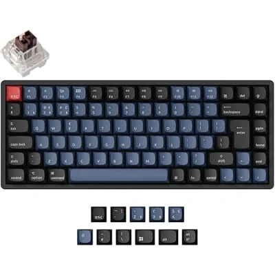 Image of UK Keychron K2 Pro QMK Bluetooth RGB Hot Swap Tactile Switches Aluminium Mac/PC Keyboard