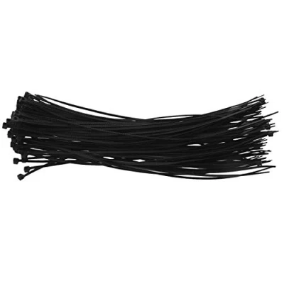 Image of Yinchus Thin Black Cable Ties 200 mm x 3 Pack of 100