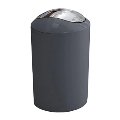 Image of Kleine Wolke &quot;Glossy&quot; Cosmetic Bin, Anthracite, 5 Litre