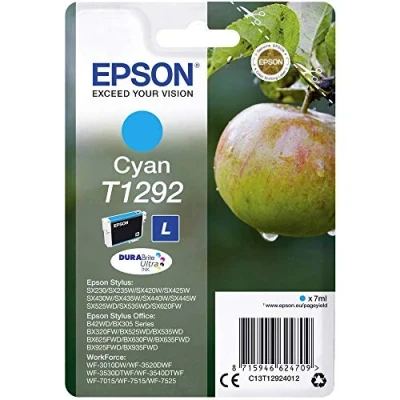 Image of Epson T1292 Cyan Apple Genuine DURABrite Ultra Ink Cartridge