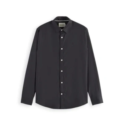 Image of Scotch and Soda Core Oxford Shirt Black size XL
