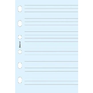 Image of Filofax Papers Ruled Notepaper, Blue Pocket Size FF 213001