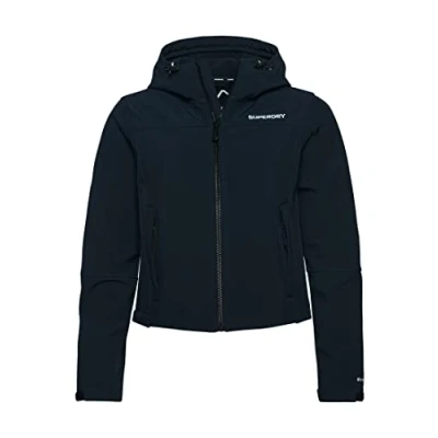 Image of Superdry Women&#039;s Windcheater Jacket, Eclipse Navy Blue, UK 14