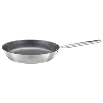 Image of Fiskars Frying Pan, Diameter 28 cm, Coated Suitable for All Hobs, Recycled Stainless Steel, Silver, 1064745