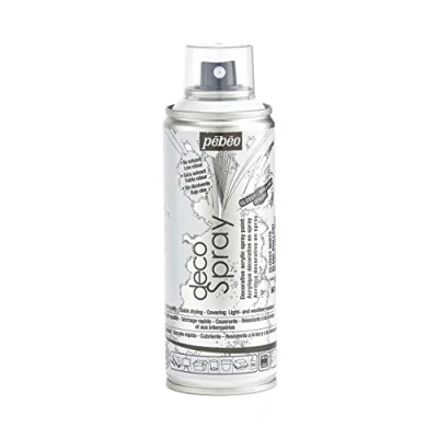 Image of PEBEO 200ml Decospray, Acrylic, Bright White, 16.5 x 5.2 cm