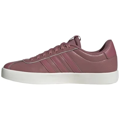 Image of adidas Women&#039;s VL Court 3.0 Non Football Low Shoes, Crimson/Crimson/Zero met, 5 UK