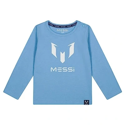 Image of Messi Camiseta De Manga Larga Niño Azul Claro T Shirt,