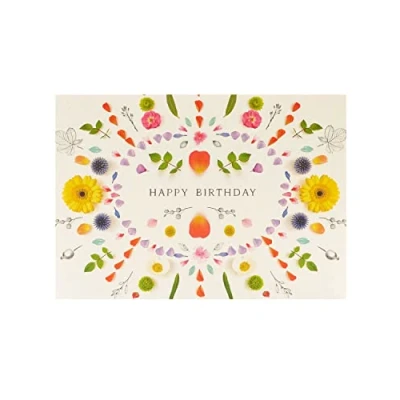 Image of UK Greetings Birthday Card for Her/Friend Floral Mandela Design