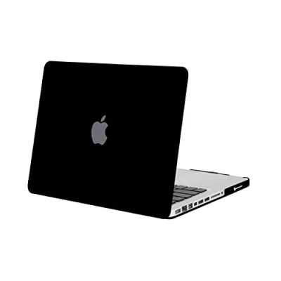 Image of MOSISO Compatible with MacBook Pro 13 inch Case Old Version (Model: A1278, CD ROM) Early 2012/2011/2010/2009/2008, Protective Plastic Hard Shell Cover, Black