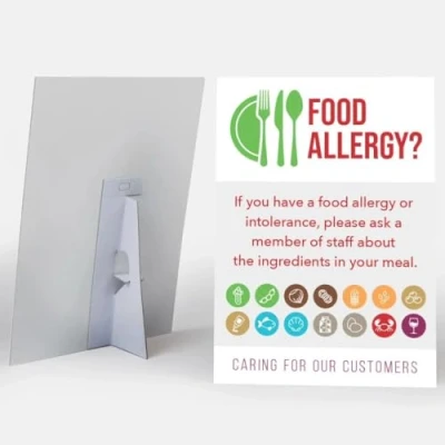 Image of Chef Dishes Allergy Replacement Double Sided Cards (50 Pack)