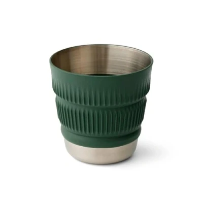 Image of Sea to Summit Detour Stainless Steel Collapsible 16 Ounce Camp Mug, Laurel Wreath Green