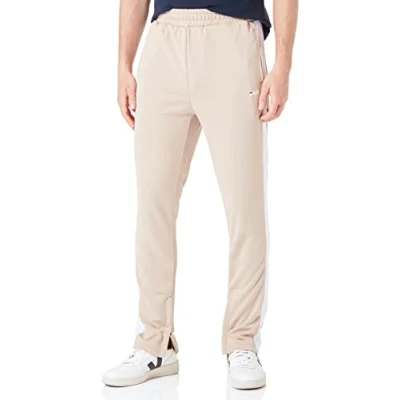Image of FILA Men&#039;s Stevenson Track Slacks, Oxford Tan Bright White, XXL