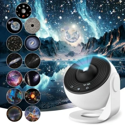 Image of Mexllex 13 in 1Galaxy Projector Light with 12 Film Discs, Planetarium Star Projector, Starry Sky Night Light, Nebula/Moon/Celestial Galaxy for Adults Kids Bedroom Decoration