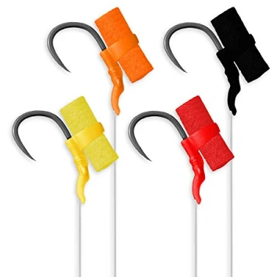 Image of Bank Tackle Large Zig Rig Kit with Hooks Carp Fishing Set Aligners Pop Up Foam 78 Pcs (Barbless)