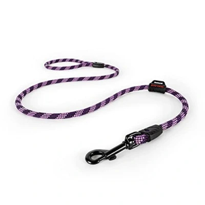 Image of EZYDOG Summit Lead Training Lead, Small Dogs, Medium Large Sturdy Dog Comfortable Padded Handle, Reflective Thread, 1.2M (Purple)