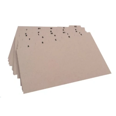 Image of Q Connect Guide Card 203x127mm A Z Buff (25 Pack)