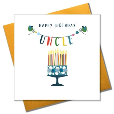 Image of &quot;Pom Pom&quot;&quot;Happy Birthday, Uncle&quot;&quot; Greeting Card&quot;, POM037