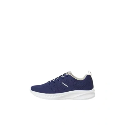 Image of Jack &amp; Jones Jfwcroxley Trainers, Men&#039;s, Size: 6, Medieval blue detail:moonbeam Textile