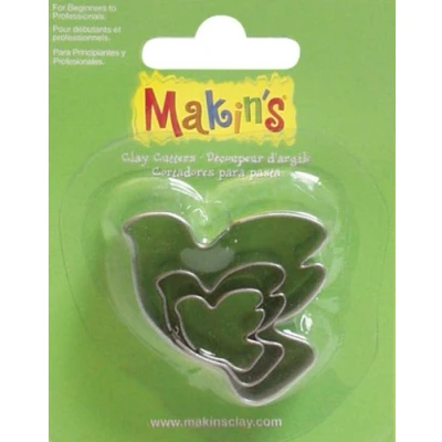 Image of Makins M360 12Makin&#039;s Clay Cutters 3/Pkg Dove,Silver